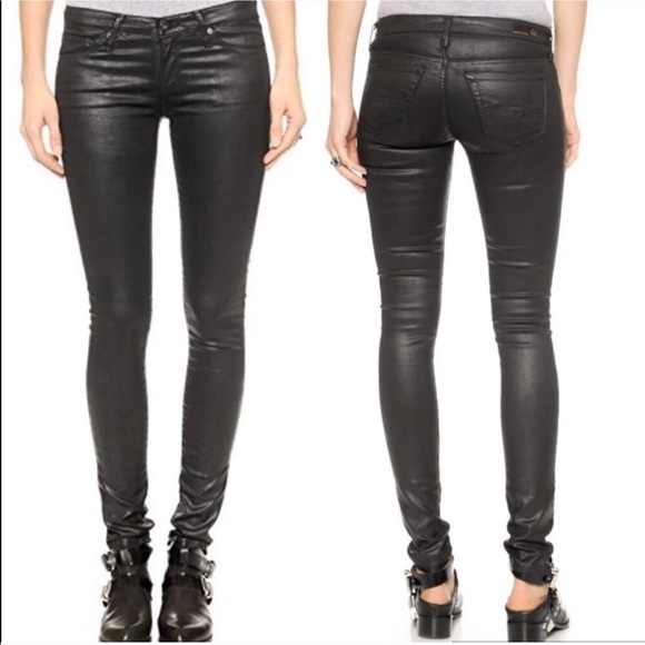 Ag Adriano Goldschmied Denim - Adriano Goldschmied Legging Super Skinny Black Wax